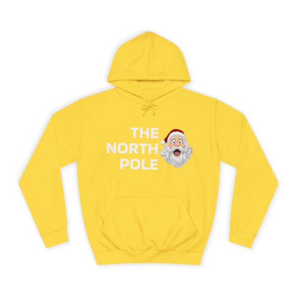 Christmas Sweater Unisex College Hoodie - The North Pole Edition Perfect Xmas Gift for Him and Her, Holiday Hooded Sweatshirt, Winter - Image 5