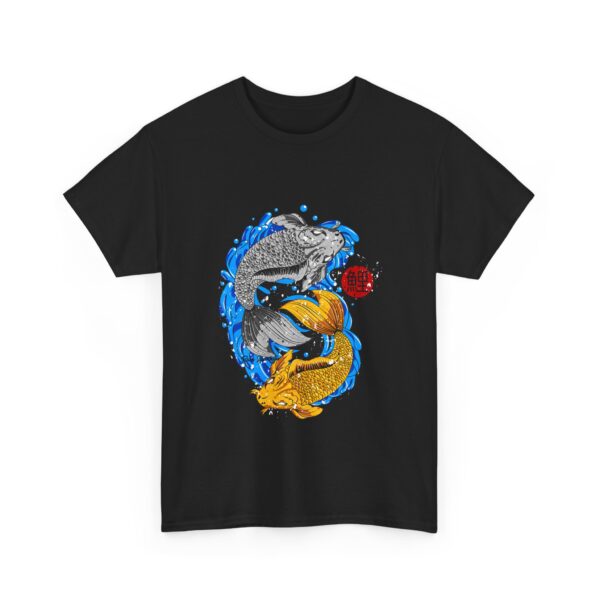 Yin and Yan Unisex Heavy Cotton Tee, Spirituality Symbol Tshirt, Balance Graphic Tee, Zen Yin Yang Shirt, Meditation Apparel - Image 3