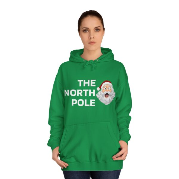 Christmas Sweater Unisex College Hoodie - The North Pole Edition Perfect Xmas Gift for Him and Her, Holiday Hooded Sweatshirt, Winter - Image 16