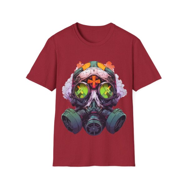 Colorful Facemask T-Shirt | Unisex Softstyle Tee - Free Yourself Design - Image 57
