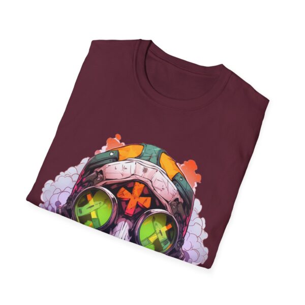 Colorful Facemask T-Shirt | Unisex Softstyle Tee - Free Yourself Design - Image 24
