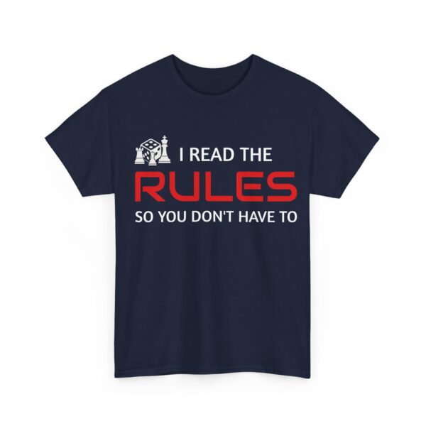 Unisex Heavy Cotton Tee - I Read the Rules Graphic Shirt, Funny T-Shirt for Rule Followers, Gift for Friends, Casual Wear, Relaxed Fit - Image 11