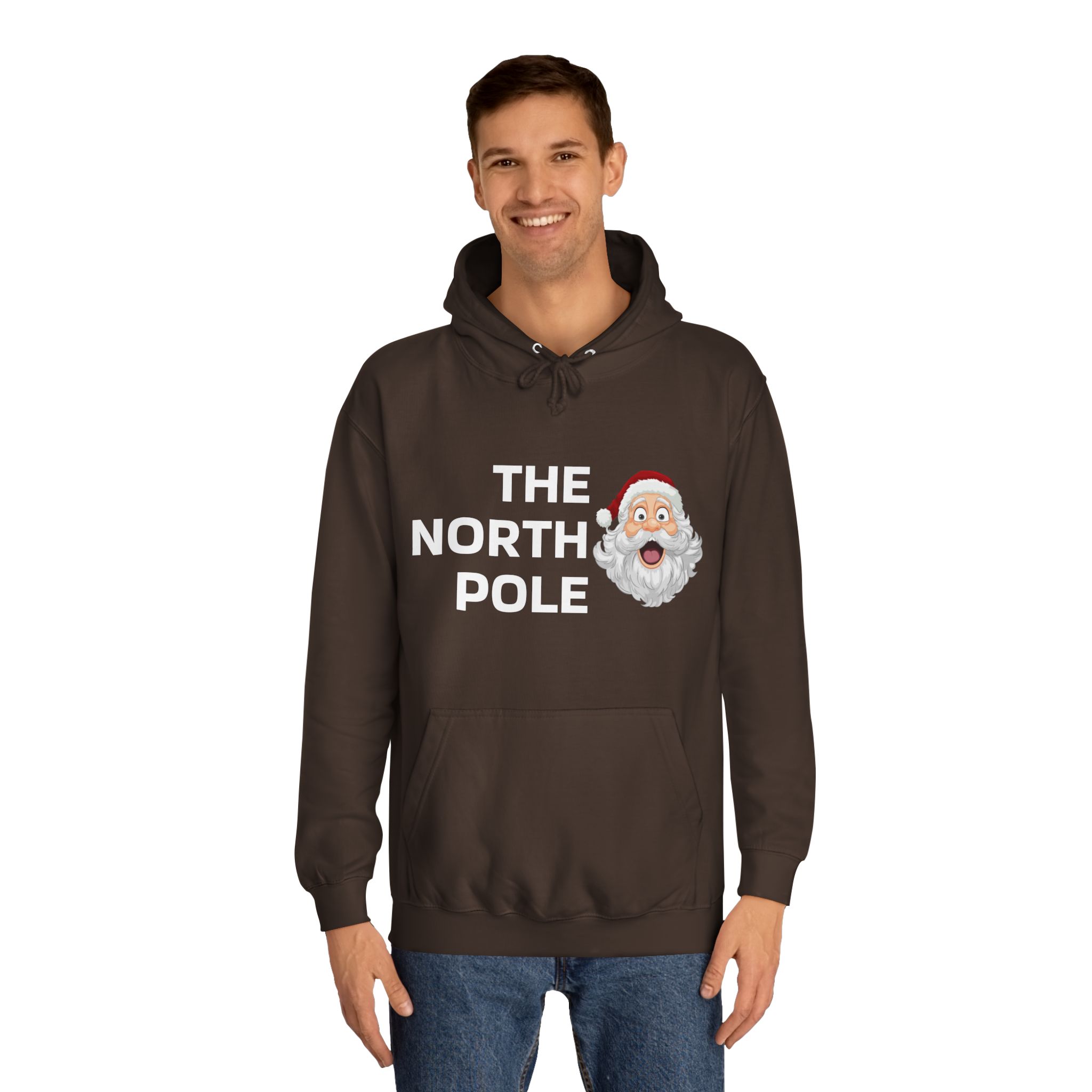 Christmas Sweater Unisex College Hoodie - The North Pole Edition Perfect Xmas Gift for Him and Her, Holiday Hooded Sweatshirt, Winter - Image 3