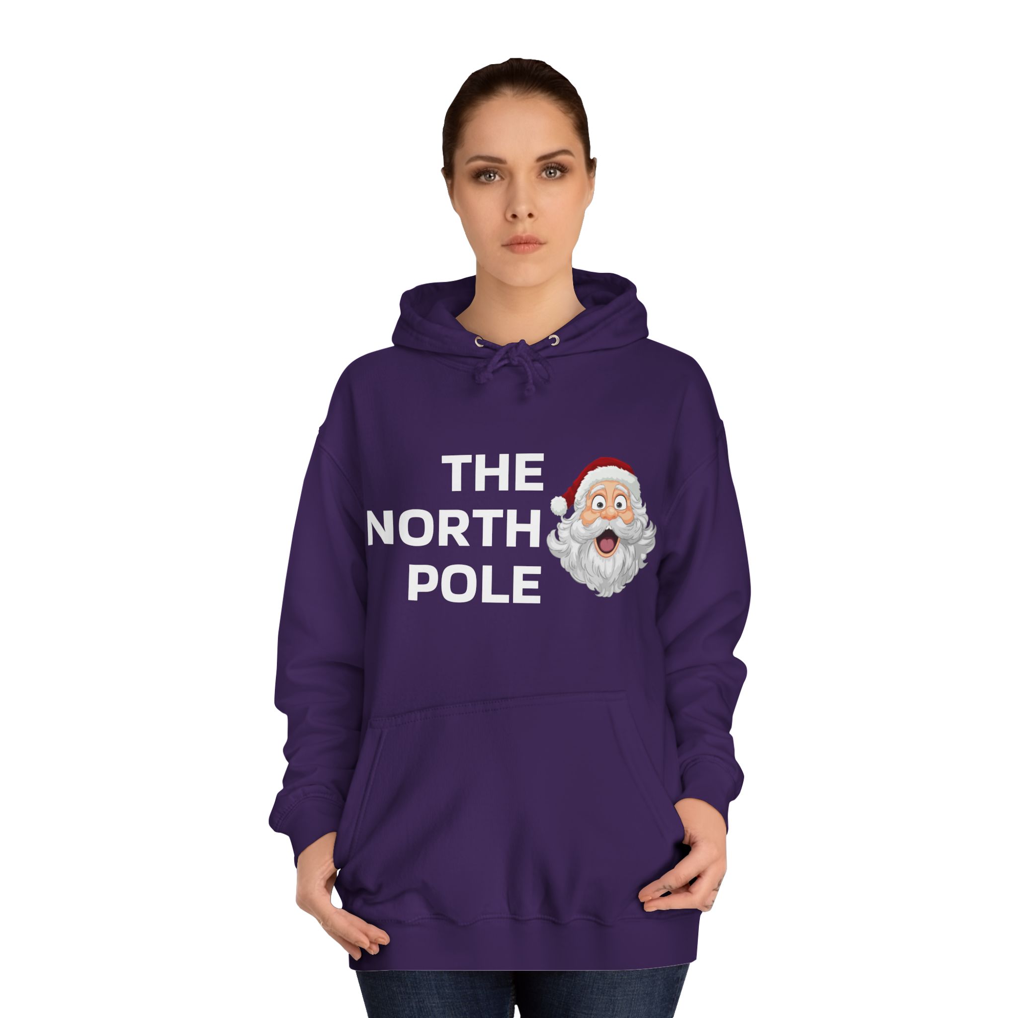 Christmas Sweater Unisex College Hoodie - The North Pole Edition Perfect Xmas Gift for Him and Her, Holiday Hooded Sweatshirt, Winter - Image 24