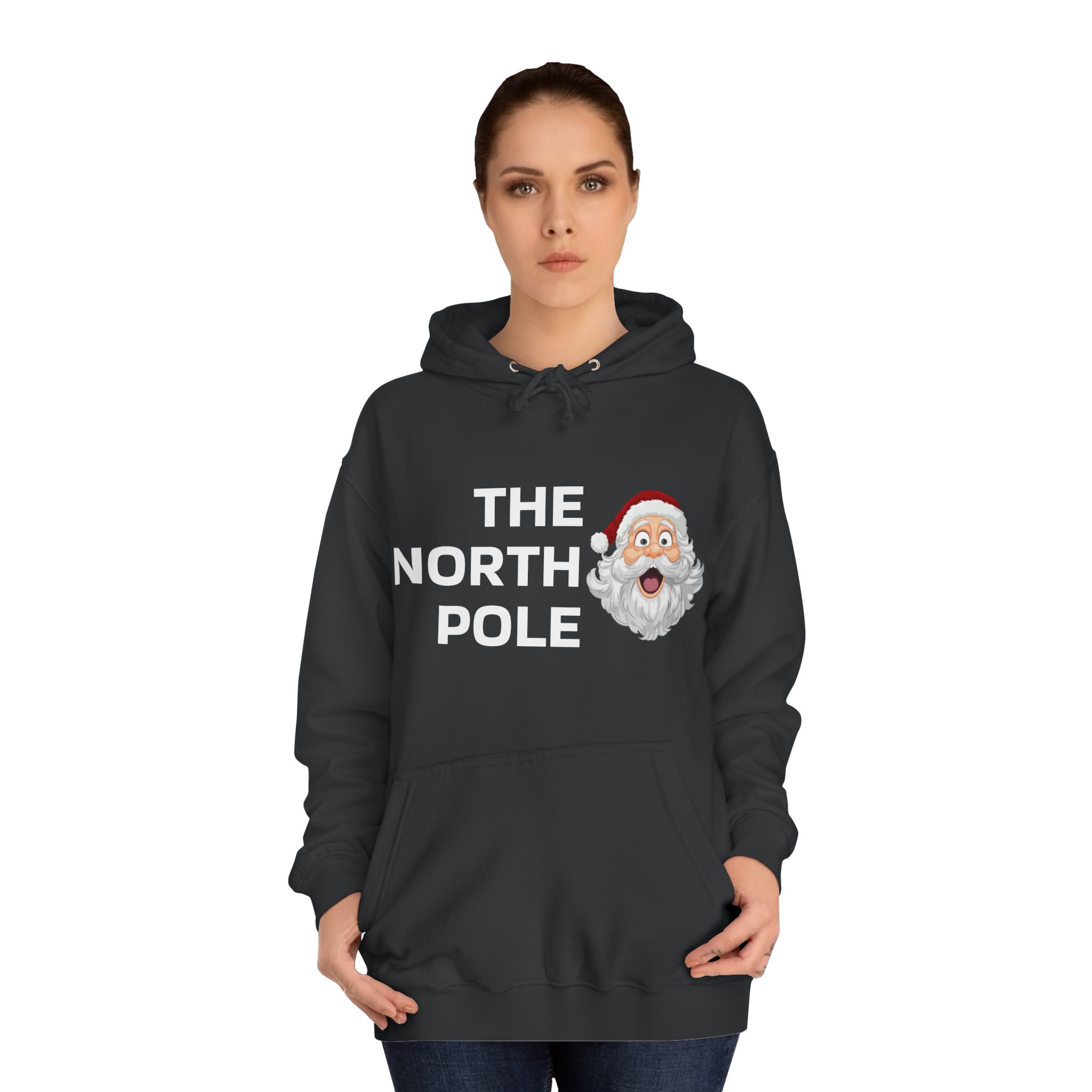 Christmas Sweater Unisex College Hoodie - The North Pole Edition Perfect Xmas Gift for Him and Her, Holiday Hooded Sweatshirt, Winter - Image 12