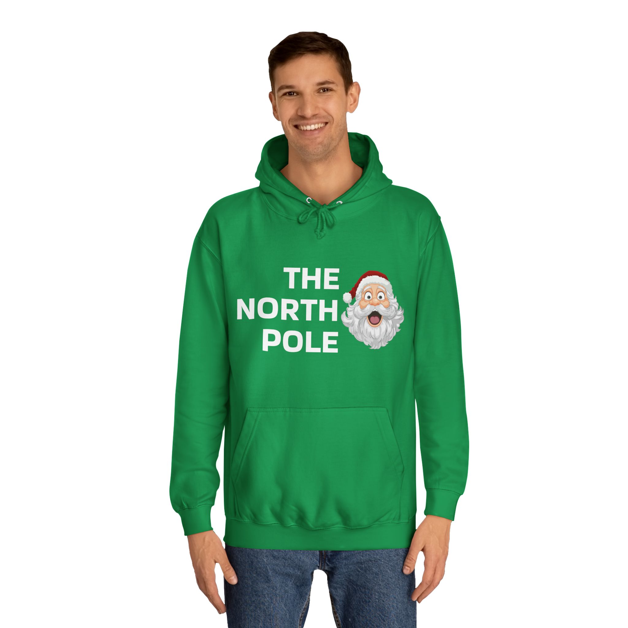 Christmas Sweater Unisex College Hoodie - The North Pole Edition Perfect Xmas Gift for Him and Her, Holiday Hooded Sweatshirt, Winter - Image 15