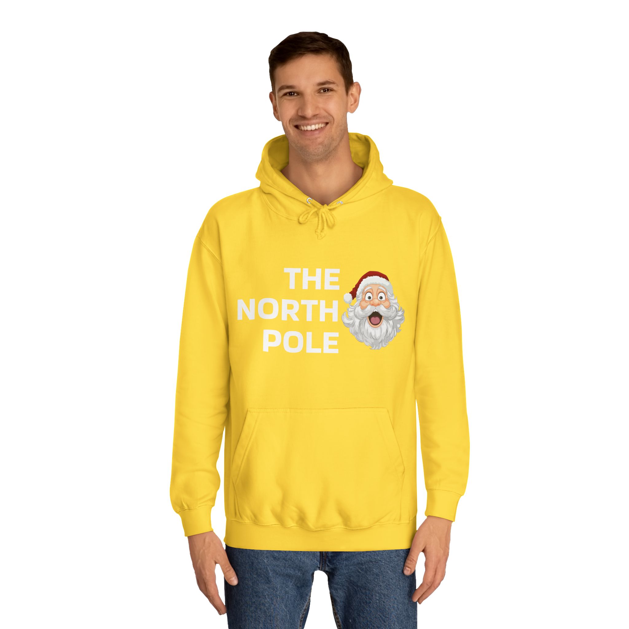 Christmas Sweater Unisex College Hoodie - The North Pole Edition Perfect Xmas Gift for Him and Her, Holiday Hooded Sweatshirt, Winter - Image 7