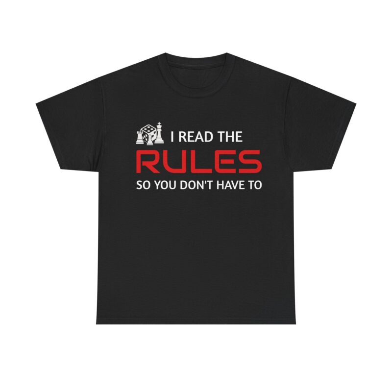 i read the rules graphic tee funny unisex cotton t shirt