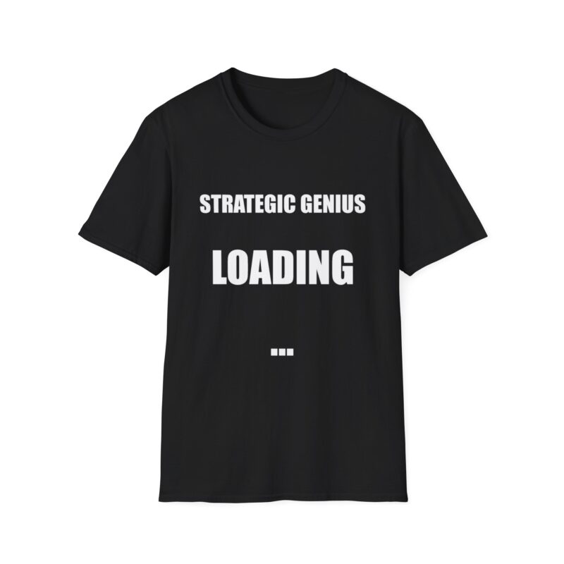 strategic genius loading – tactical gamer t shirt